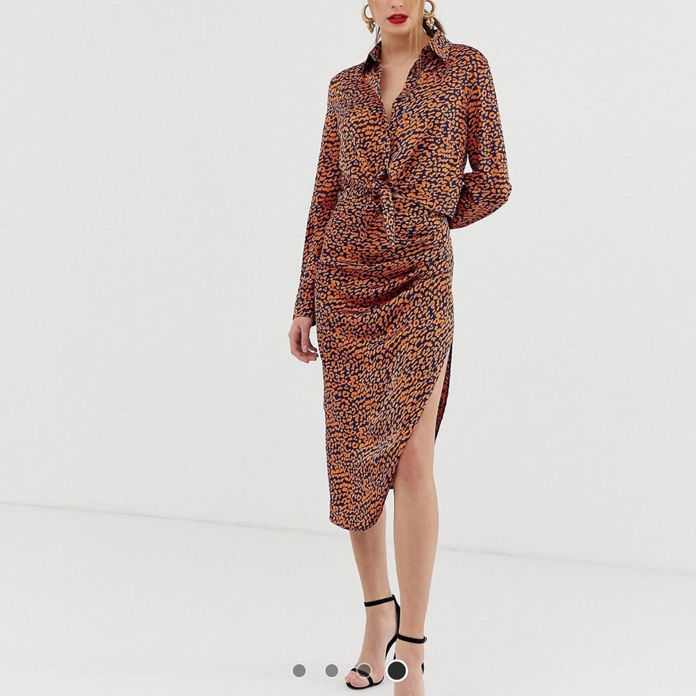 2 piece set skirt and top contrast print